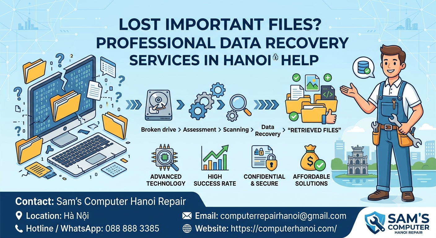 Lost Important Files Professional Data Recovery Services in Hanoi Can Help